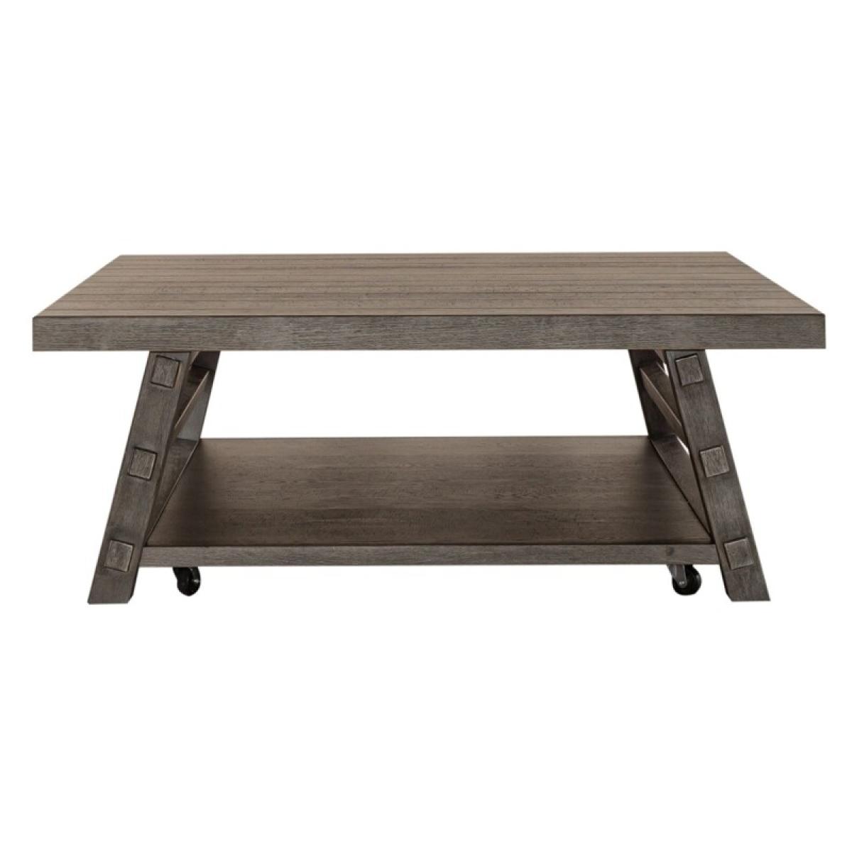 Modern Farmhouse Oversized Square Cocktail Table - Image 4