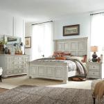 King California Panel Bed, Dresser & Mirror, Night Stand