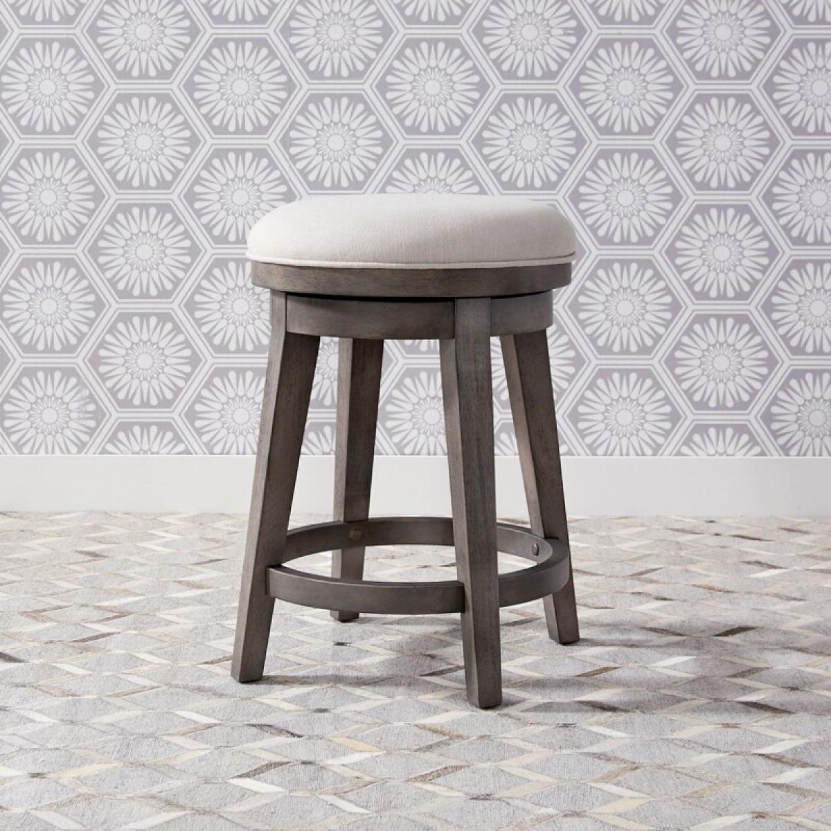 Modern Farmhouse Console Swivel Stool - Image 2