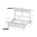 6/6 Eastern King Headboard - Dutton - Image 8