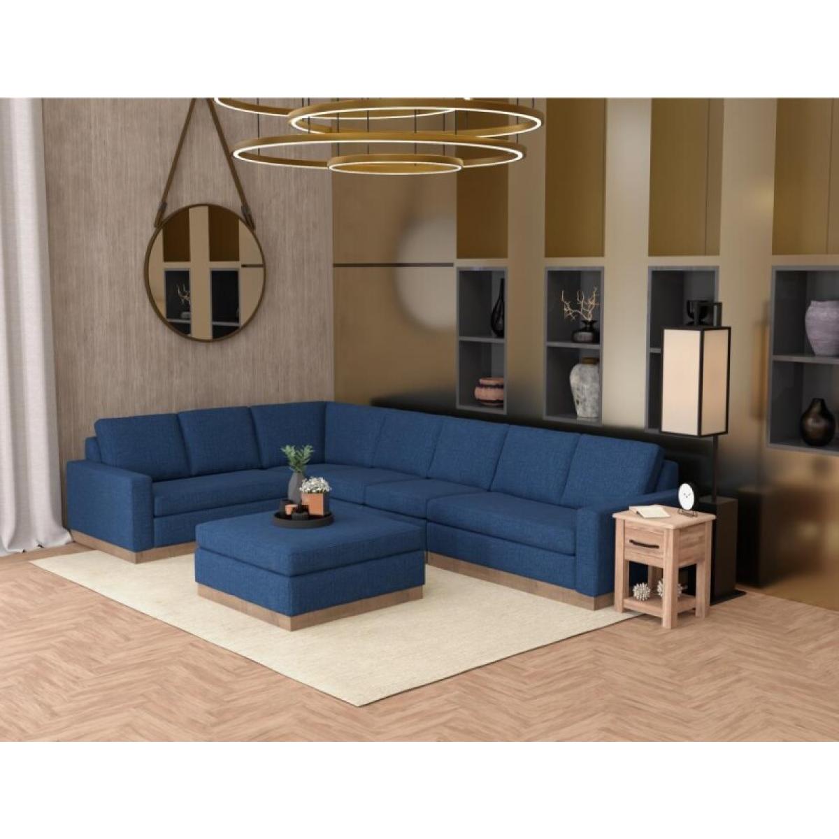 Wooden Frame & Base, Sectional Right-Arm Loveseat - Georgia - Image 3