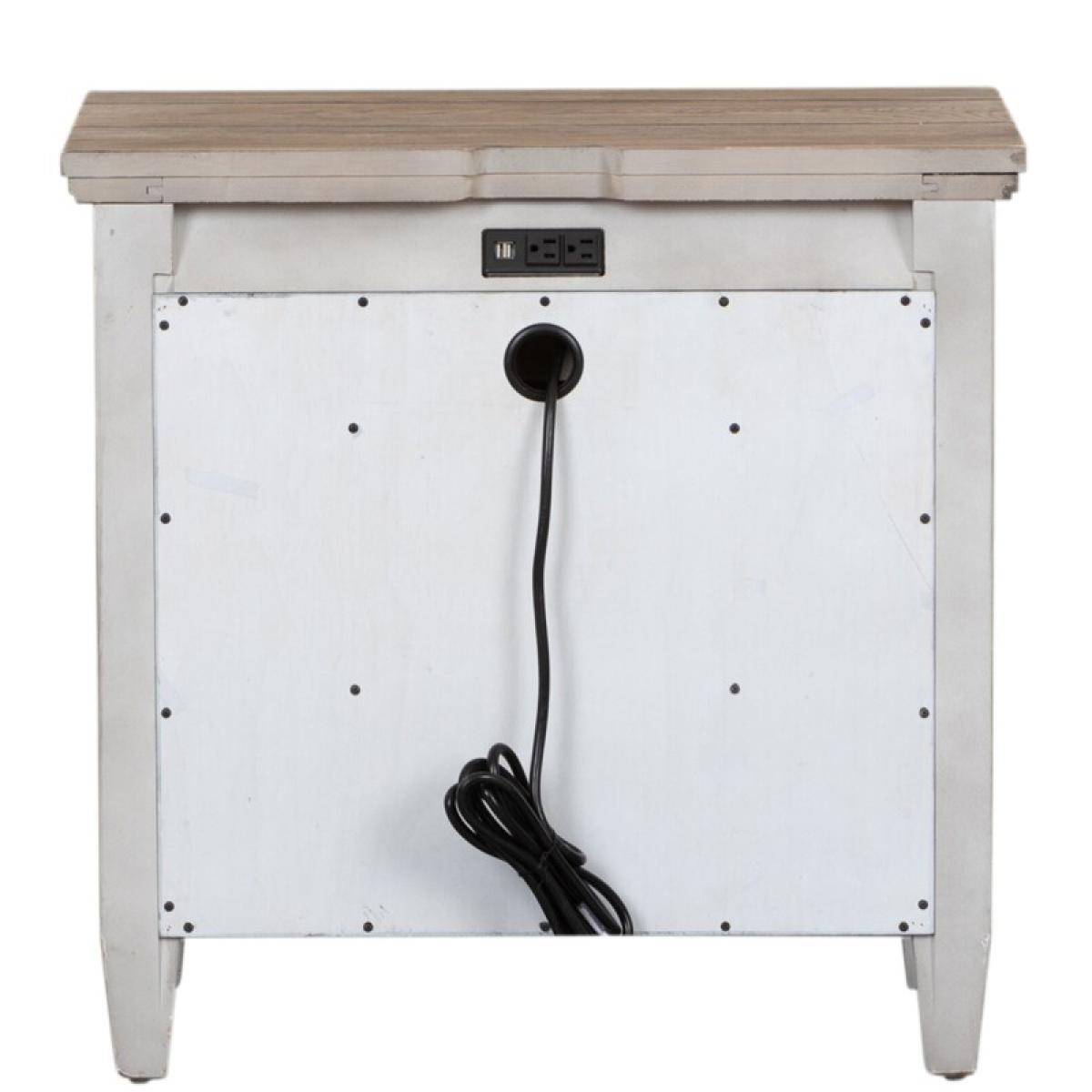 Heartland 1 Drawer Night Stand w/ Charging Station - Image 6