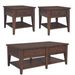 Lake House 3 Piece Set (1-Cocktail 2-End Tables) - Image 3