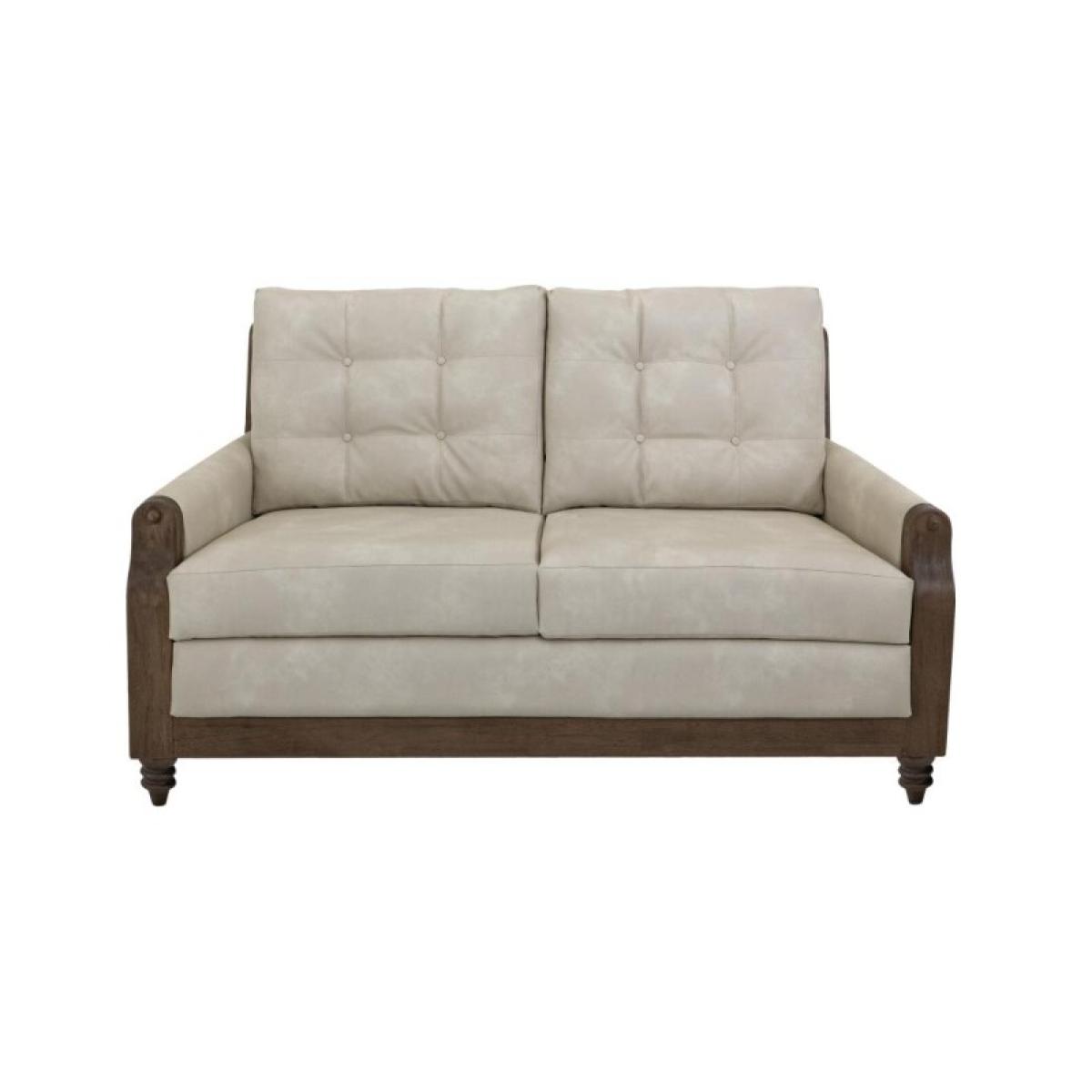 Wooden Frame, Upholstered Loveseat - Xel-Ha II - Image 3