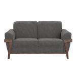 Wooden Frame & Base, Loveseat - Loft Brown - Image 3