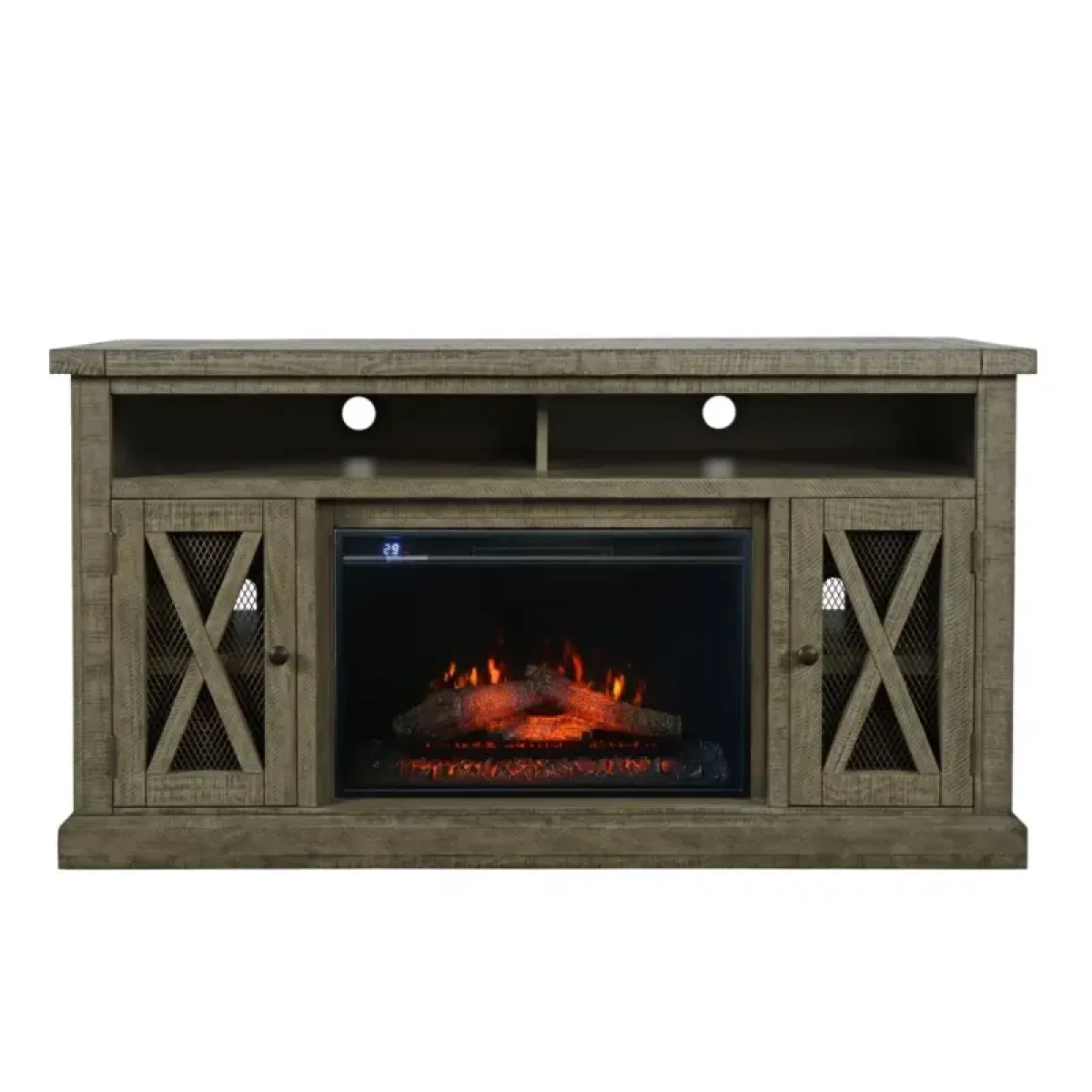 05852b048d255e2a7f3cc1d9ac23fee4 Telluride Electric Fireplace Media Console - Image 1