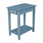 Destinations Collection - Narrow End Table in Ocean Blue