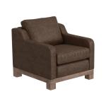 Wooden Frame & Base, Armchair - Samba