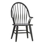 Hearthstone Ridge Windsor Back Arm Chair - Black - Image 3