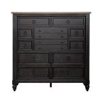 Americana Farmhouse 12 Drawer Chesser - Black - Image 4