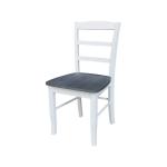 Dining Essentials - Madrid Chair in Heather Gray and White