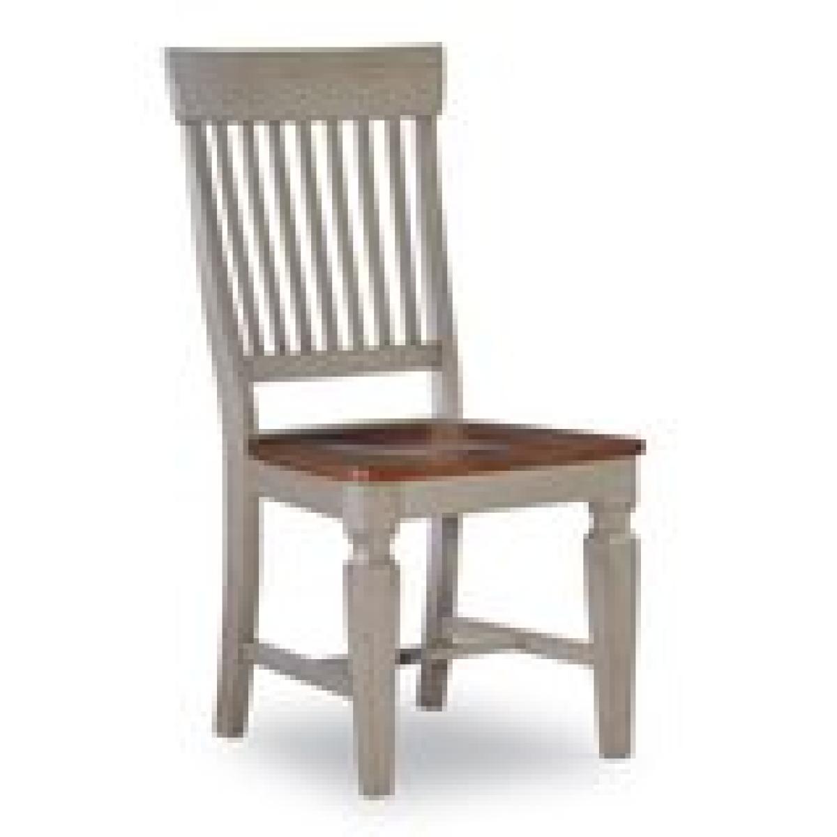 Vista Collection Slat Back Chair in Hickory & Stone - Image 4