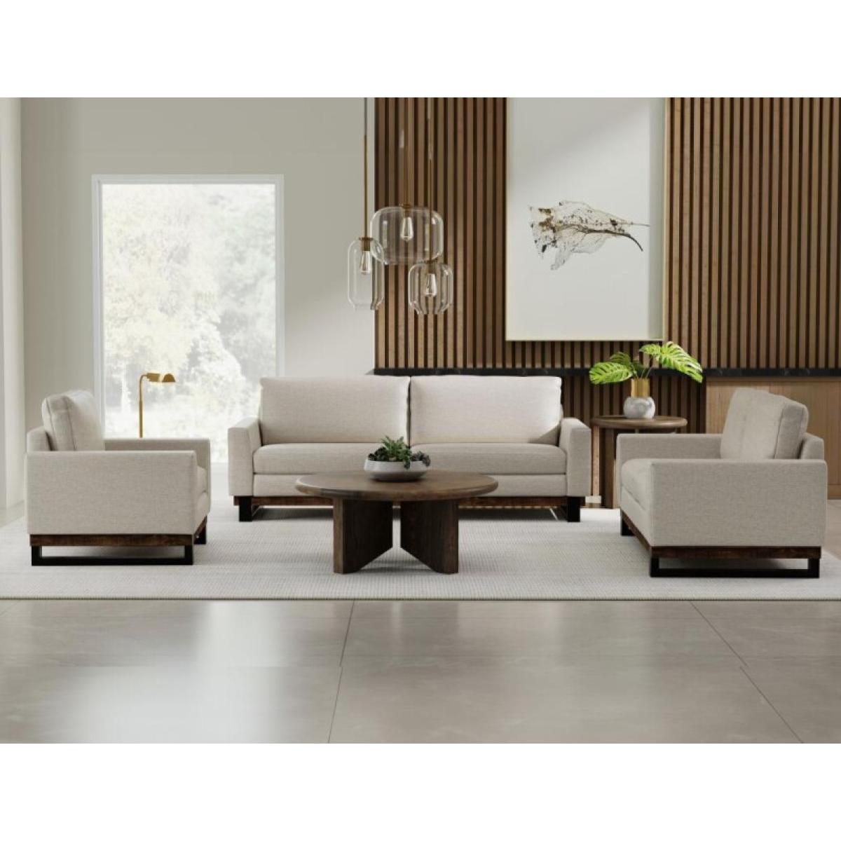 Metal & Wood Base, Loveseat - Blackburn - Image 5