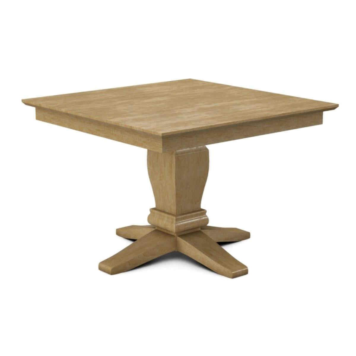 Build Your Own Pedestal Table w/42" Square Top w. Reverse Bevel Edge - Image 19
