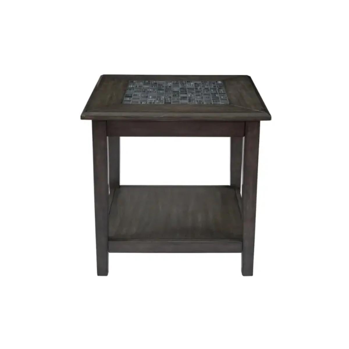 Grey Mosaic End Table - Image 2