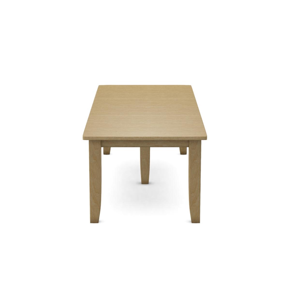 Farmhouse Solid Thick Table Top w/Shaker Legs (Set of 5) - T-53B - Image 14