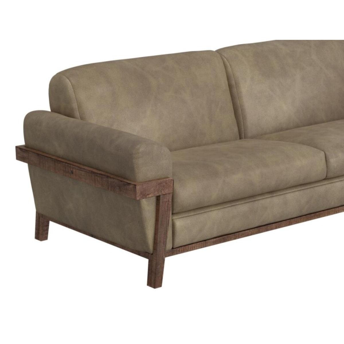 Loft Brown Wooden Frame & Base, Sofa - Image 6