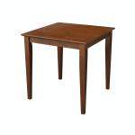 Dining Essentials - 30'' Square Table Top w/ 30'' Shaker Legs in Espresso - T581-30S