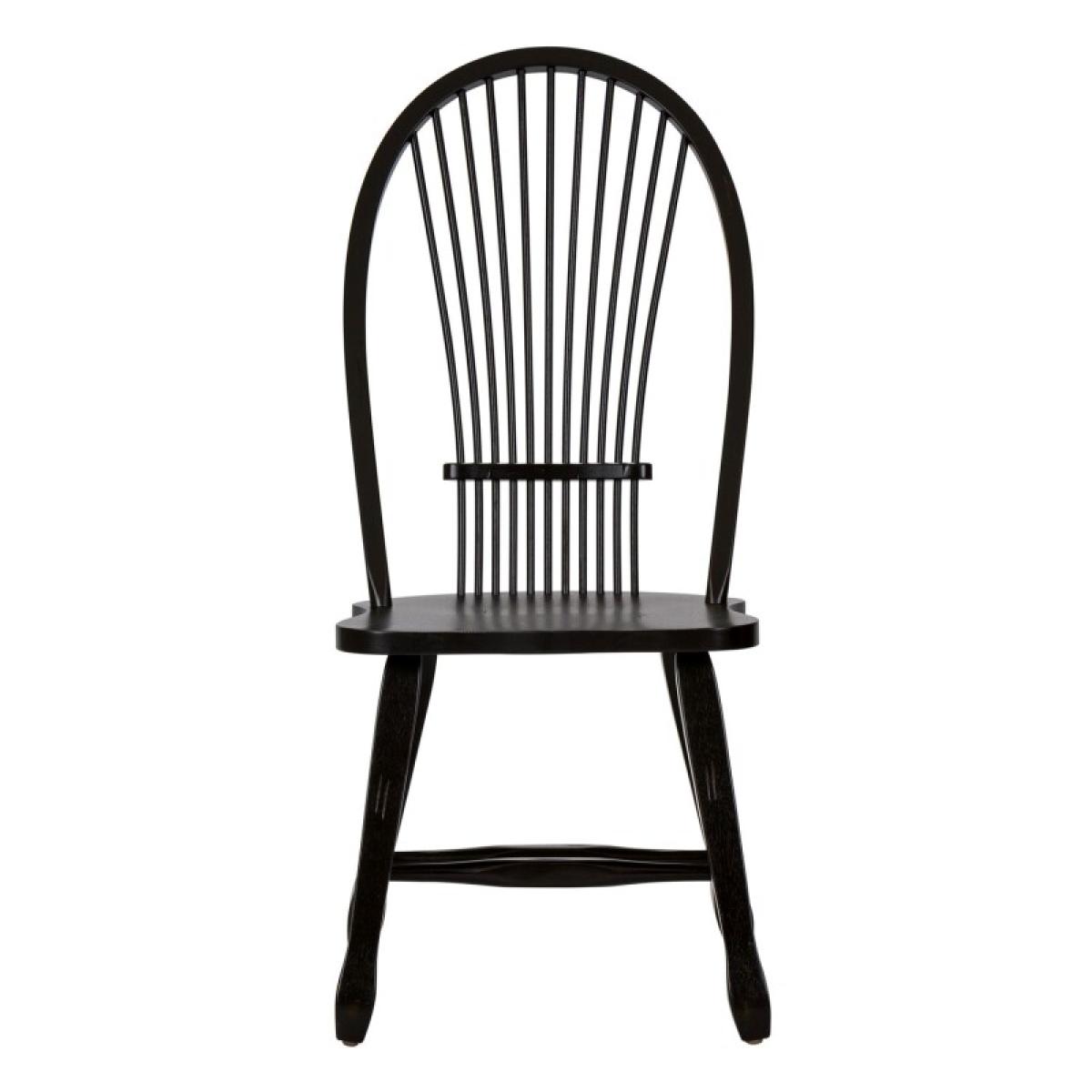 Treasures Sheaf Back Side Chair - Black - Image 4