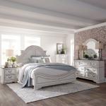 Magnolia Manor Queen Panel Bed, Dresser & Mirror, Chest, Night Stand