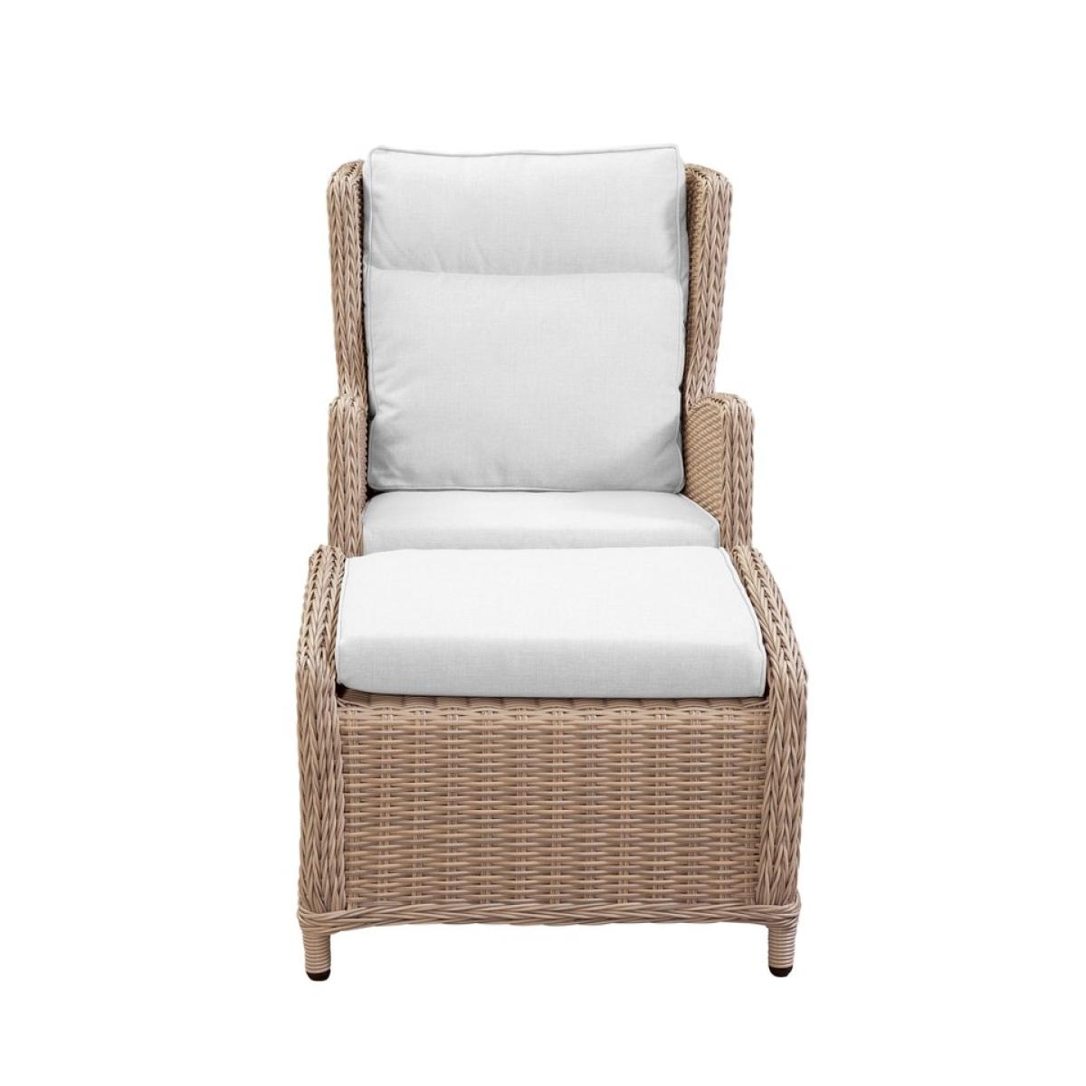 PARKS: Outdoor Living- Biscayne Lounge Chair w/Footstool - Image 4