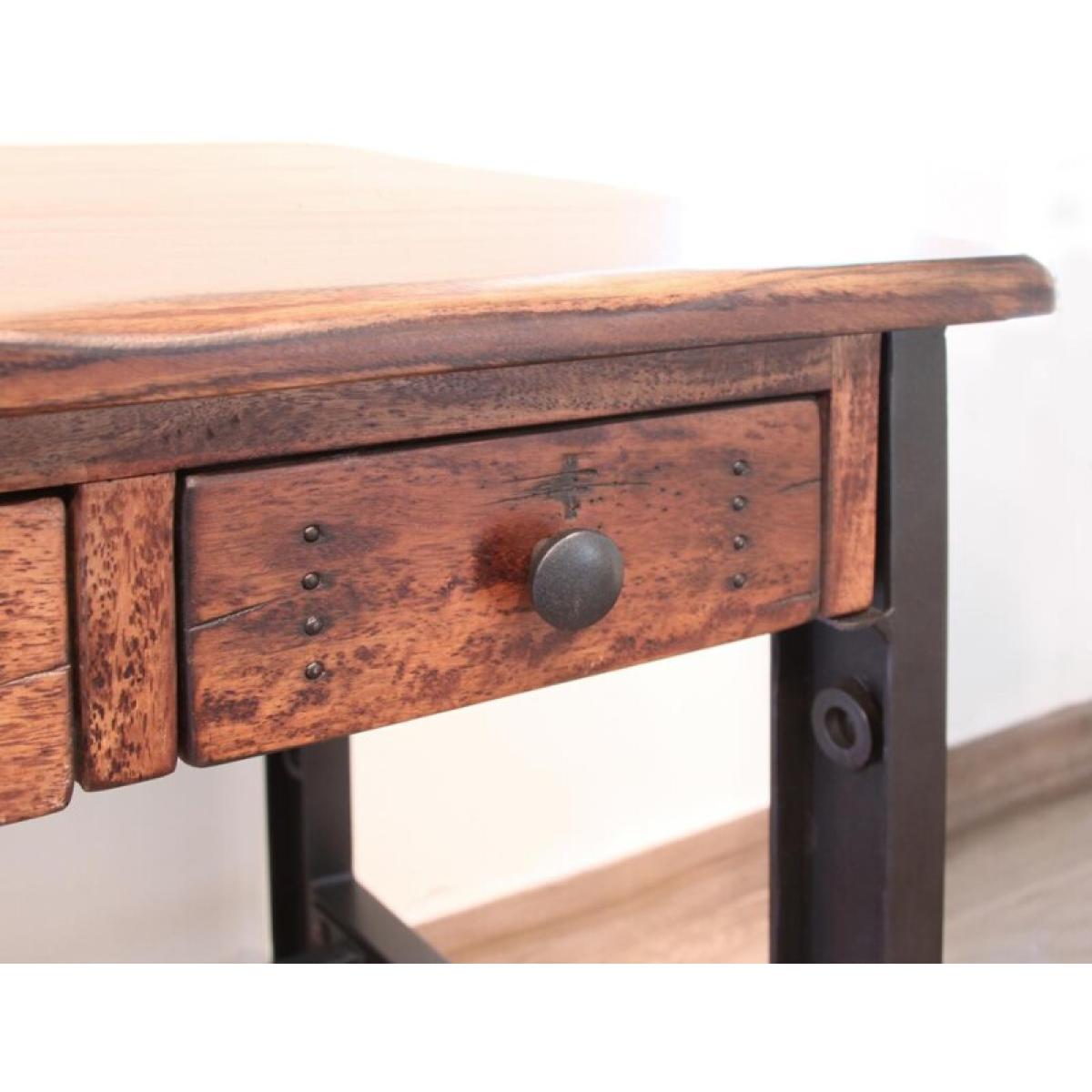 3 Drawer Desk - Parota - Image 4