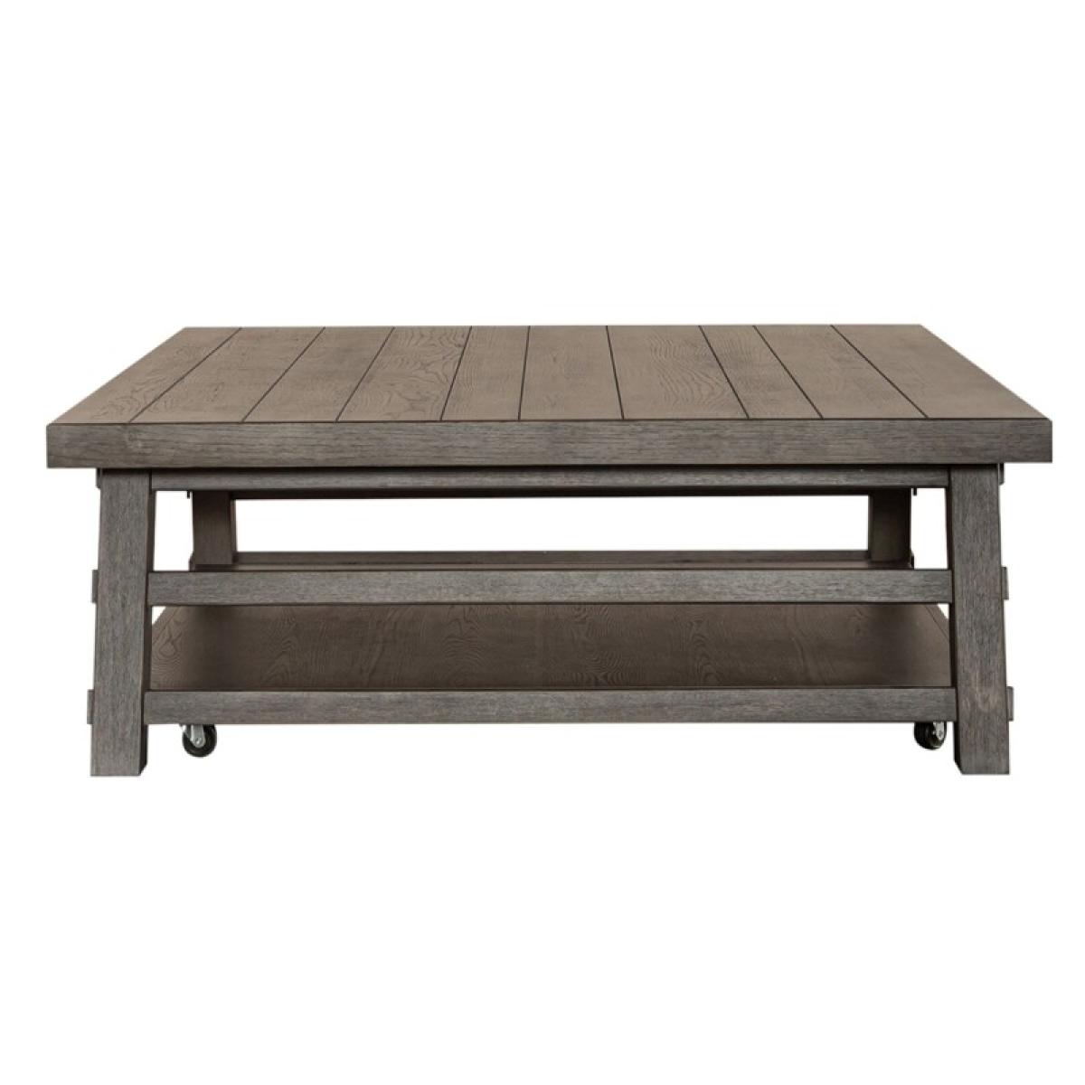 Modern Farmhouse Oversized Square Cocktail Table - Image 5