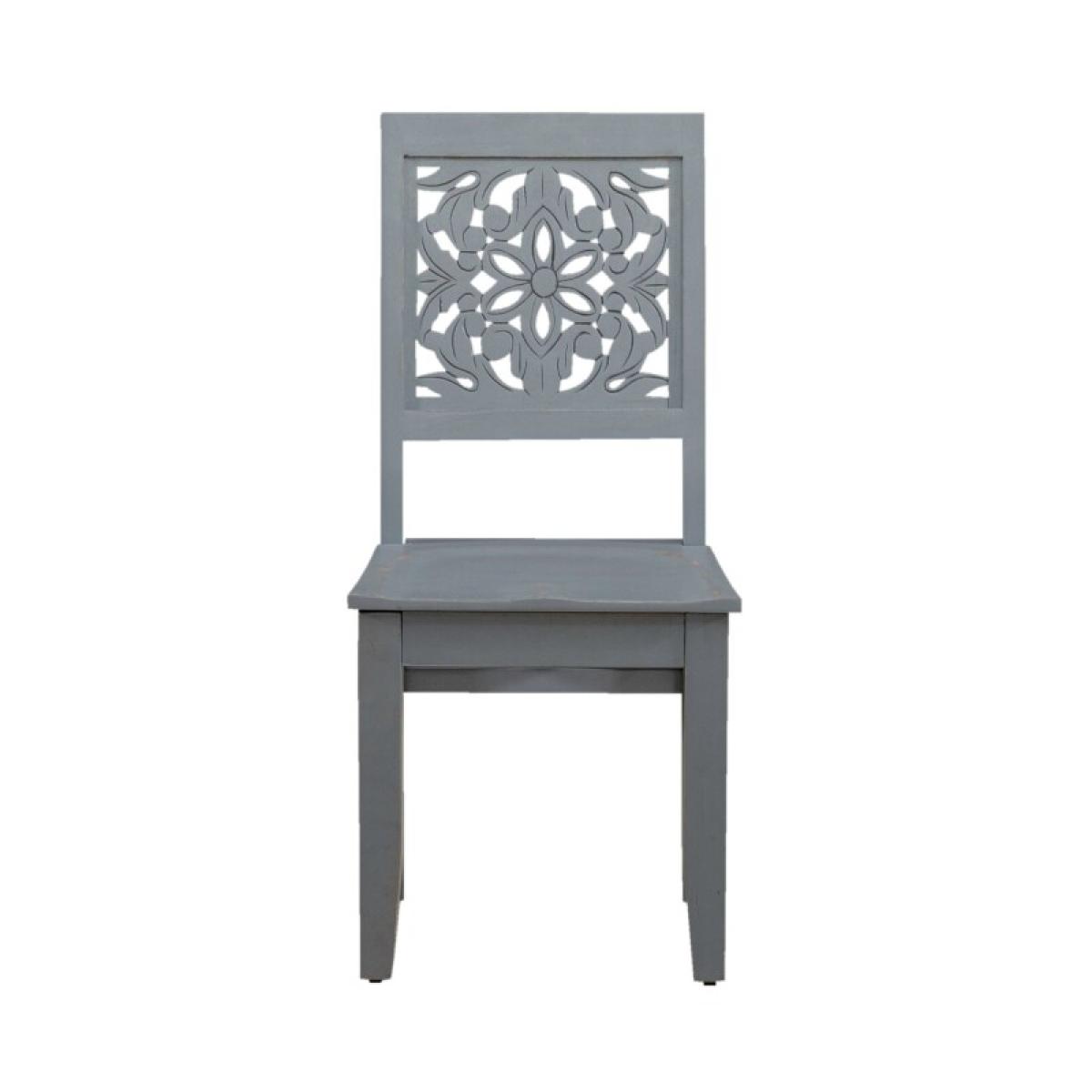 Trellis Lane Accent Chair- Grey - Image 4