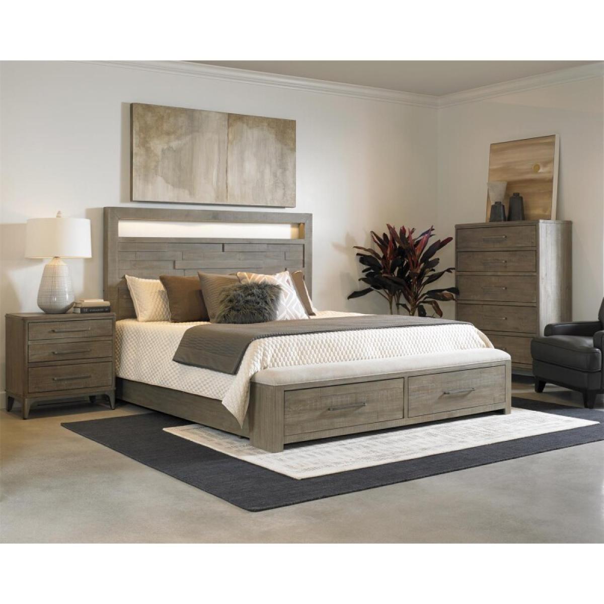 Intrigue King Led Panel Storage Bed - Image 8