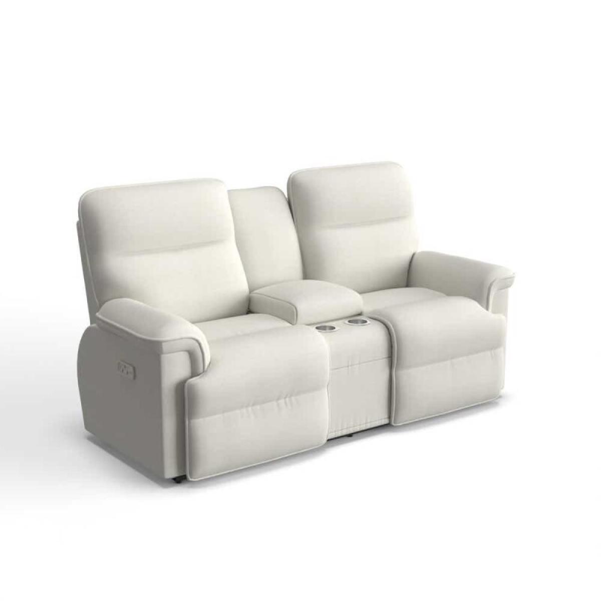Jay Power Reclining Loveseat W/ Headrest, Lumbar & Console - Image 2