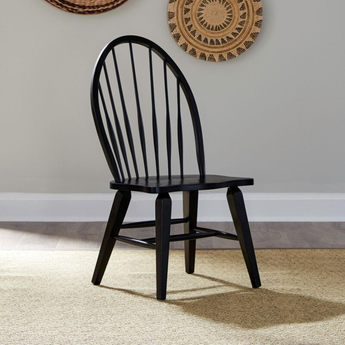 Hearthstone Ridge Windsor Back Side Chair - Black - Image 2