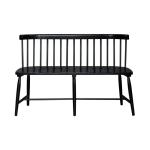 Spindle Back Dining Bench - Black (RTA) - Image 4