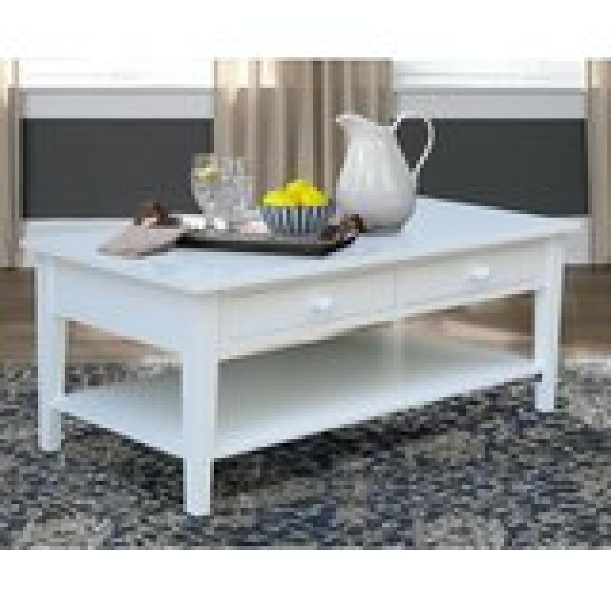 Destinations Collection - Spencer Coffee Table in Pure White - Image 11