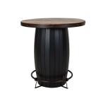Antique Multicolor, Bistro Table Barrel Design - Antique