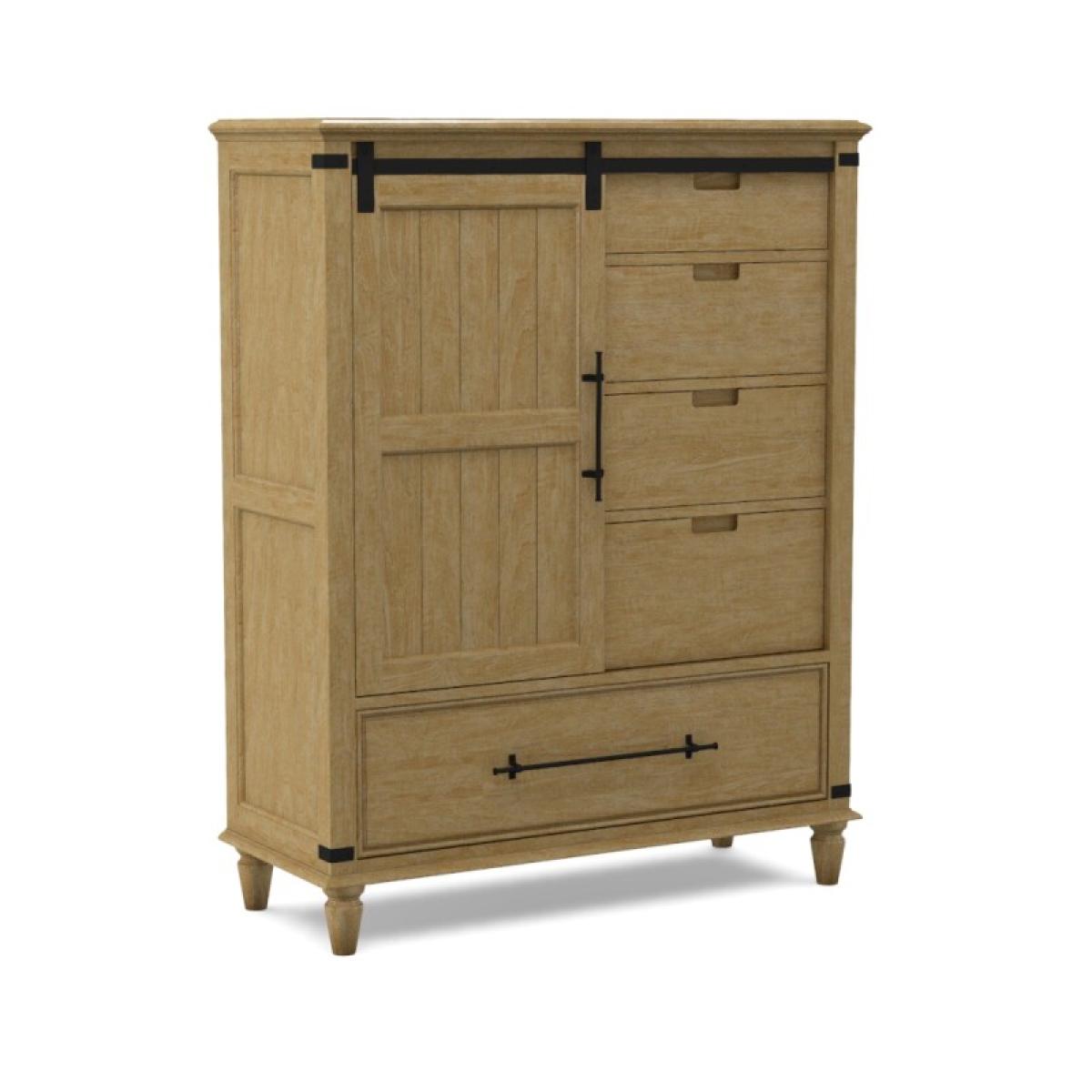 Farmhouse Chic Sliding Door Chest - Image 2