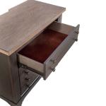 Americana Farmhouse Bedside Chest w/ Charging Station - Black - Image 15