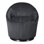 Crue Swivel Chair, Gunmetal