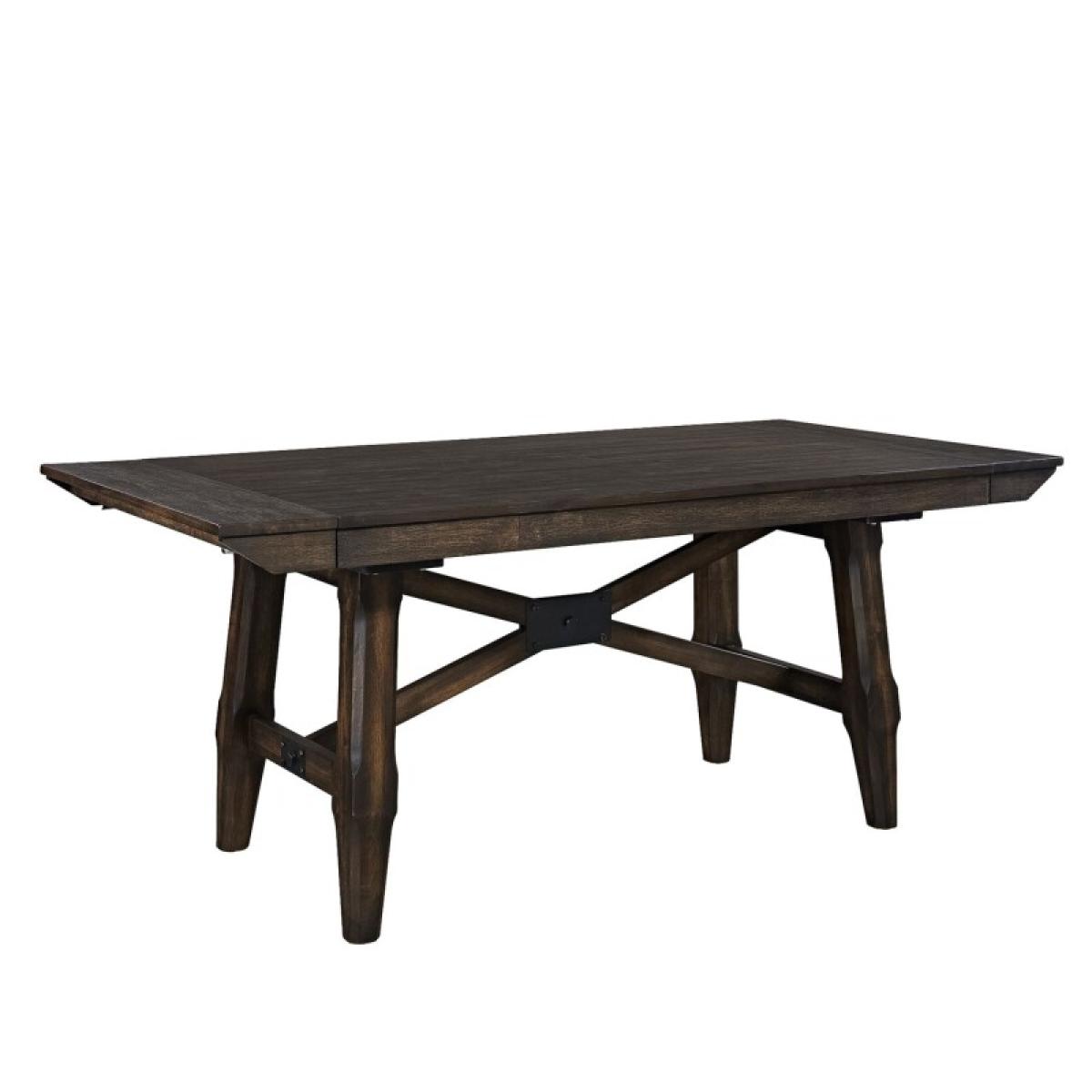 Double Bridge Opt 5 Piece Trestle Table Set - Image 4