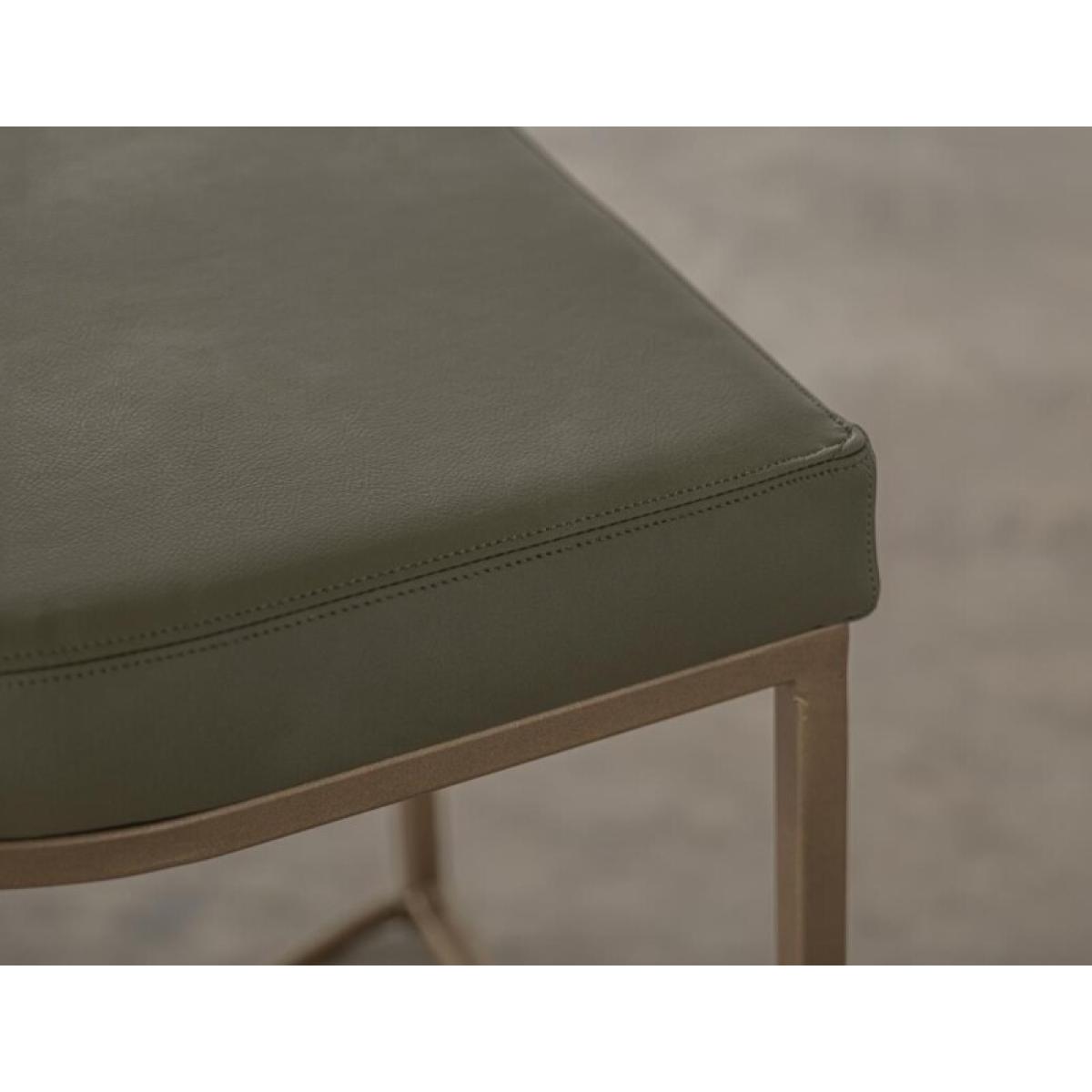 Wooden Frame & Metal Base, 24" Stool - Mezquite - Image 6