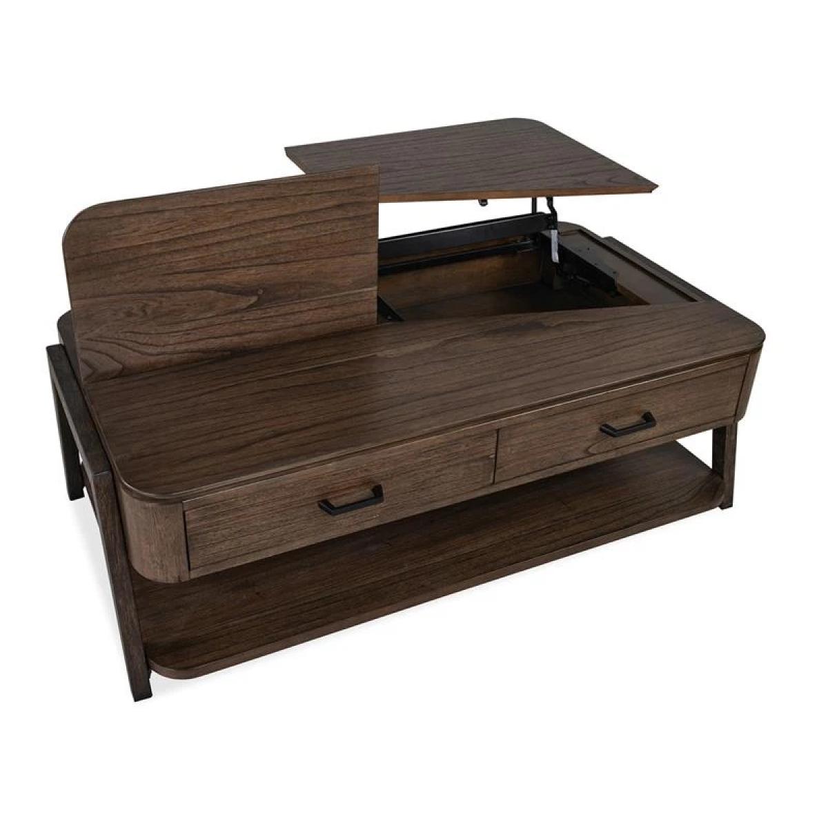 Hallie T6355-50 Lift Top Storage Cocktail Table w/Casters - Image 14