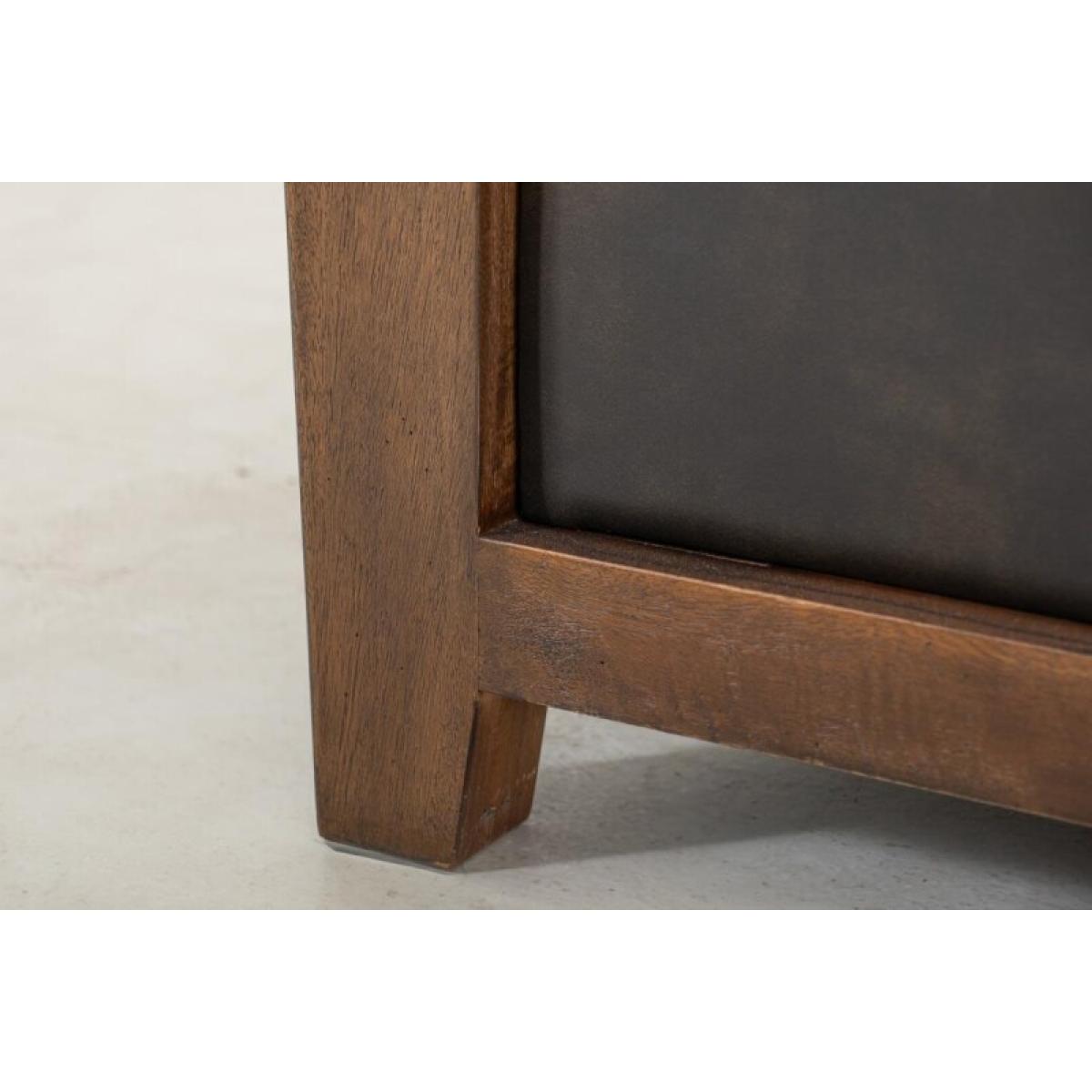 Wooden Frame, Upholstered Loveseat - Walnut - Image 6