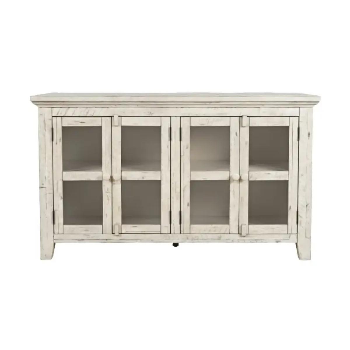 0ba6c26fe70ffad268ba5dc6f2d70158 Rustic Shore 4 Door Low Accent Cabinet - Image 1