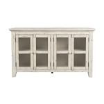 Rustic Shore 4 Door Low Accent Cabinet