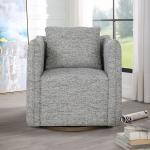 Corben Swivel Chair, Blue - Image 5