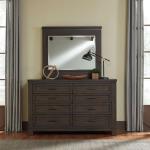 Thornwood Hills Queen Bookcase Bed, Dresser & Mirror, Night Stand - Image 3