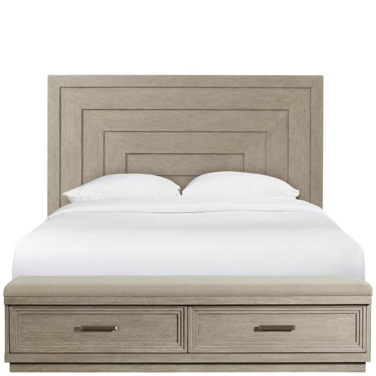 Cascade Queen Panel Upholstered Storage Bed - Image 2