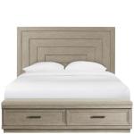 Cascade Queen Panel Upholstered Storage Bed