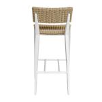 Calbas Outdoor Bar Stool, White - Image 9