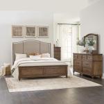 Queen Shelter Bed, Dresser & Mirror, Chest