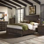 Thornwood Hills Queen Storage Bed, Dresser & Mirror, Night Stand
